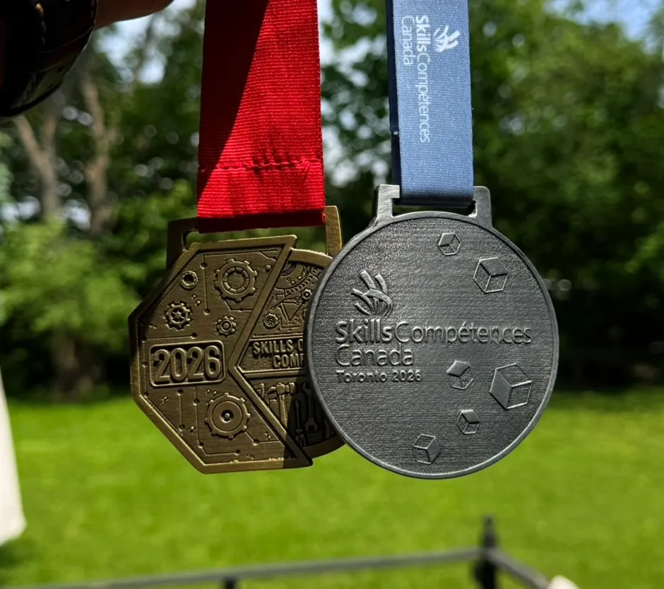 Gold and silver medals from the 2026 Skills season